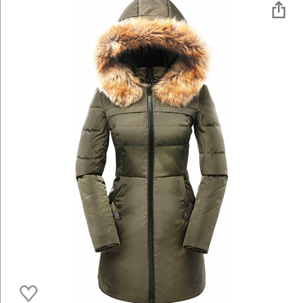 NWT army green winter coat